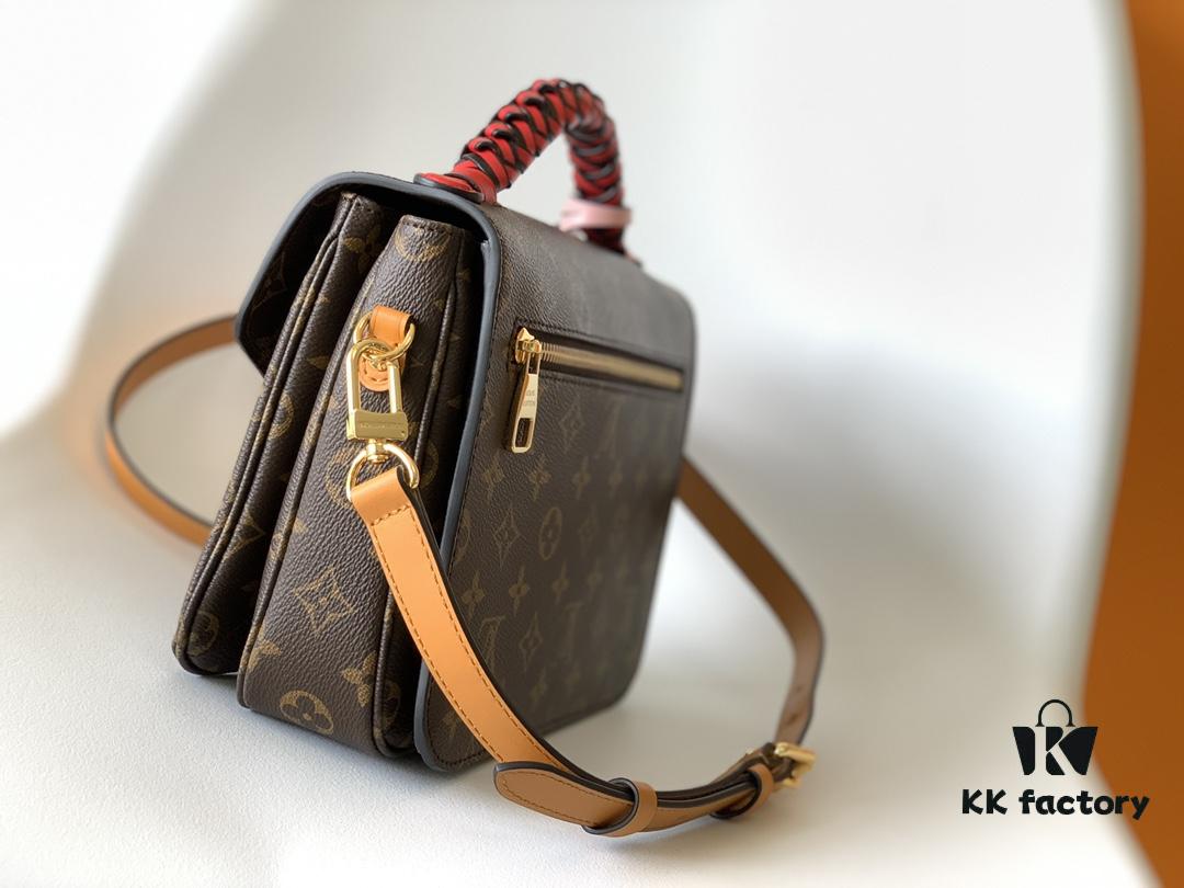 69306a846e68136f4d9a4f66 Top Quality Original Pochette Metis Handbag M44668 Burgundy M45152 White M43984 Orange Messenger Bag