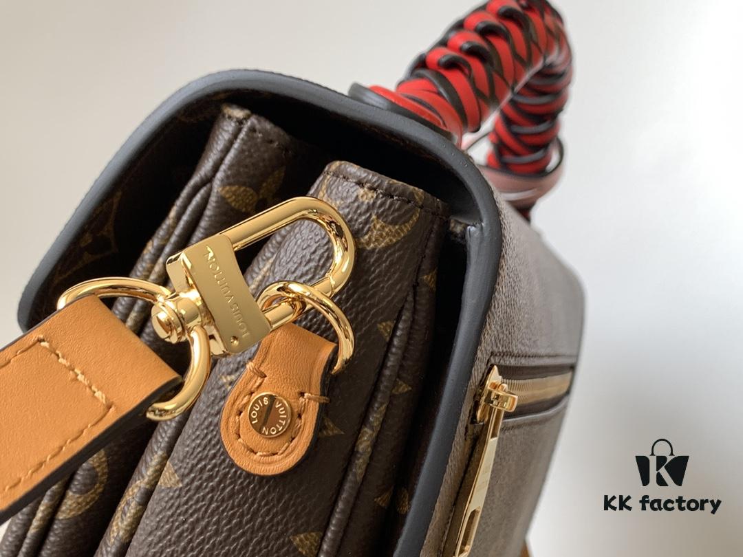 69306a876e68136f4d9a4f6b Top Quality Original Pochette Metis Handbag M44668 Burgundy M45152 White M43984 Orange Messenger Bag