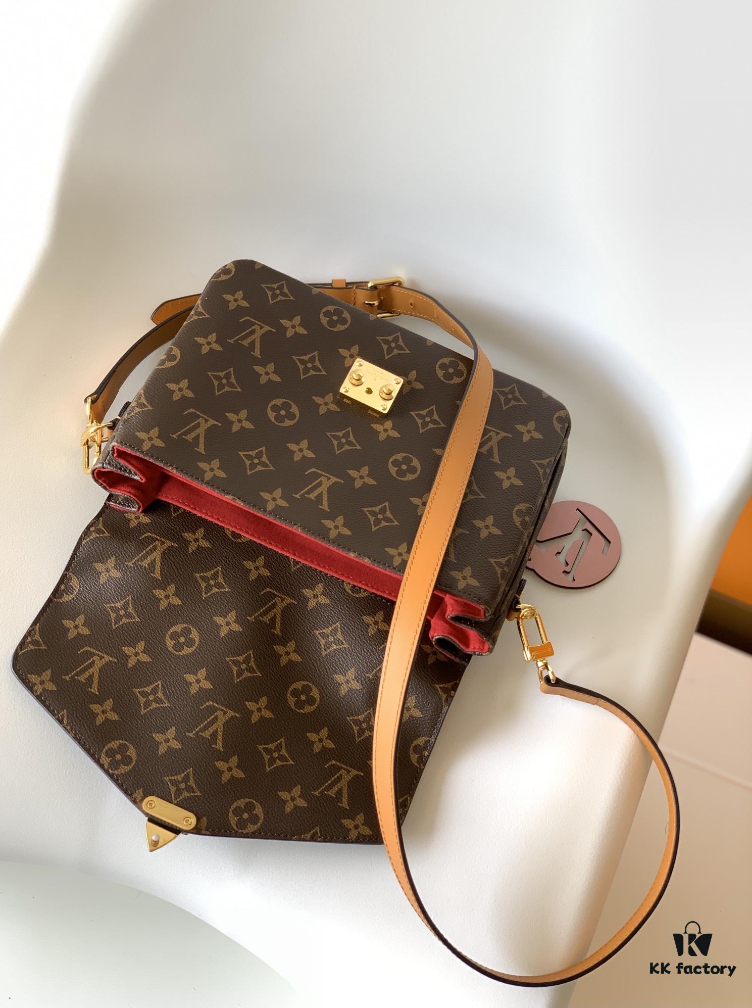 69306a886e68136f4d9a4f6f Top Quality Original Pochette Metis Handbag M44668 Burgundy M45152 White M43984 Orange Messenger Bag