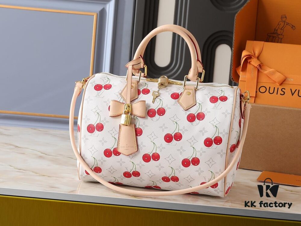 Upgraded Original M14328 M40391 Speedy Soft 30 Bag from the Takashi Murakami Series, Featuring Monogram Dune Elements as a Tribute to the Gaston Louis Vuitton Archive Collection