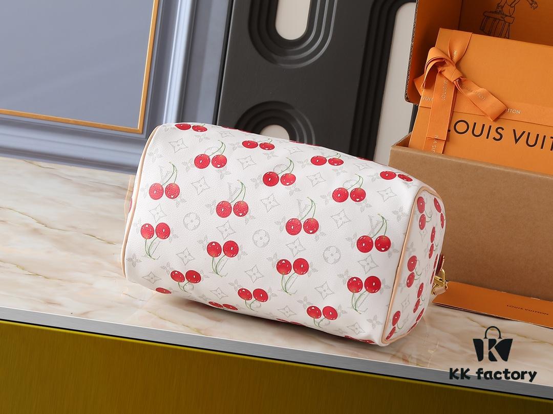 Upgraded Original M14328 M40391 Speedy Soft 30 Bag from the Takashi Murakami Series, Featuring Monogram Dune Elements as a Tribute to the Gaston Louis Vuitton Archive Collection