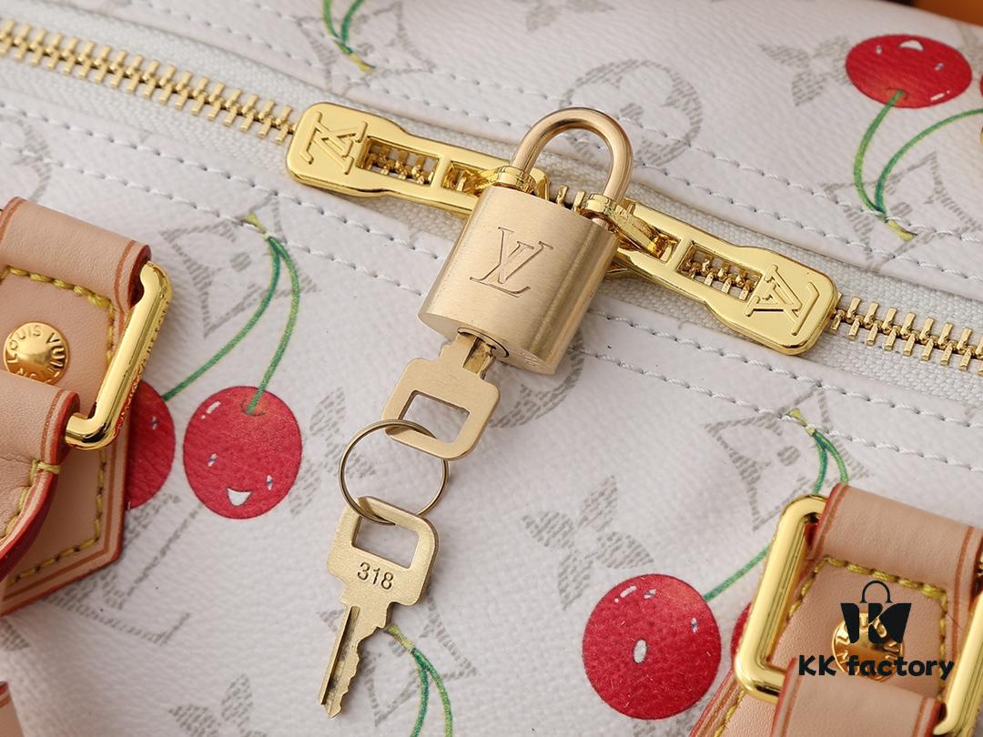 Upgraded Original M14328 M40391 Speedy Soft 30 Bag from the Takashi Murakami Series, Featuring Monogram Dune Elements as a Tribute to the Gaston Louis Vuitton Archive Collection