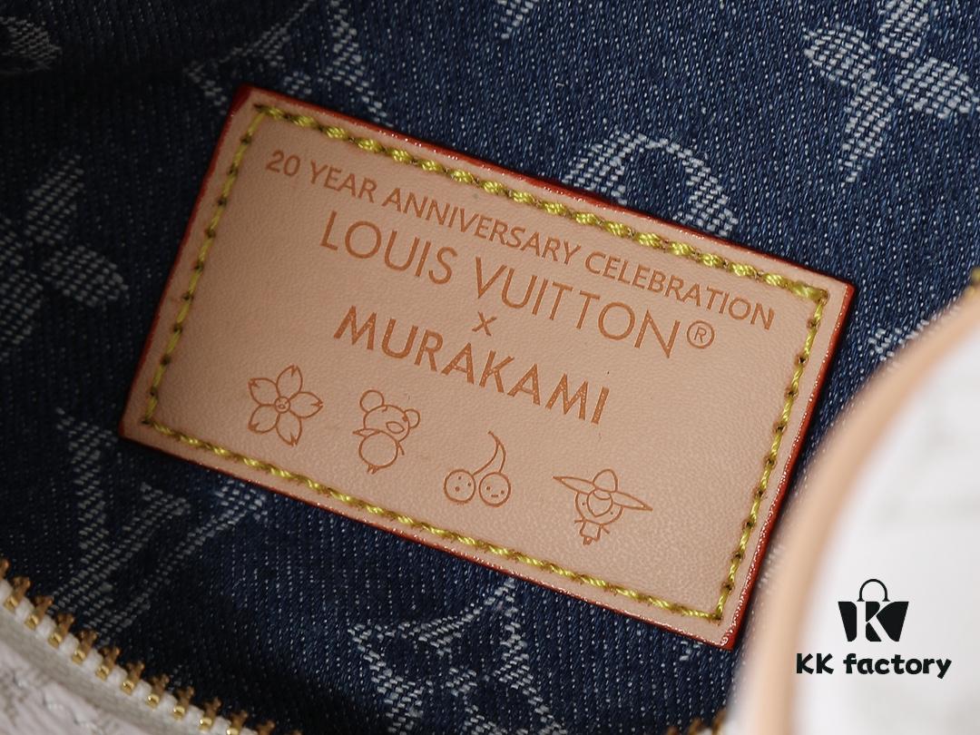 Upgraded Original M14328 M40391 Speedy Soft 30 Bag from the Takashi Murakami Series, Featuring Monogram Dune Elements as a Tribute to the Gaston Louis Vuitton Archive Collection