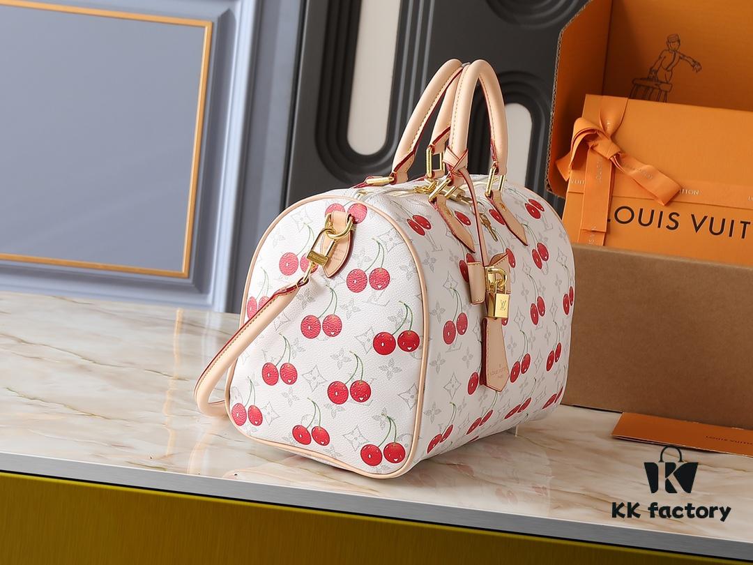 Upgraded Original M14328 M40391 Speedy Soft 30 Bag from the Takashi Murakami Series, Featuring Monogram Dune Elements as a Tribute to the Gaston Louis Vuitton Archive Collection