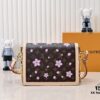 Murakami Pink Cherry Blossom Daphne Upgrade 💥 Louis Vuitton Spring 2025 Collection Messenger Bag M43599 / 44391 / 44580 Latest Version Métis Mini Handbag