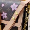 Murakami Pink Cherry Blossom Daphne Upgrade 💥 Louis Vuitton Spring 2025 Collection Messenger Bag M43599 / 44391 / 44580 Latest Version Métis Mini Handbag