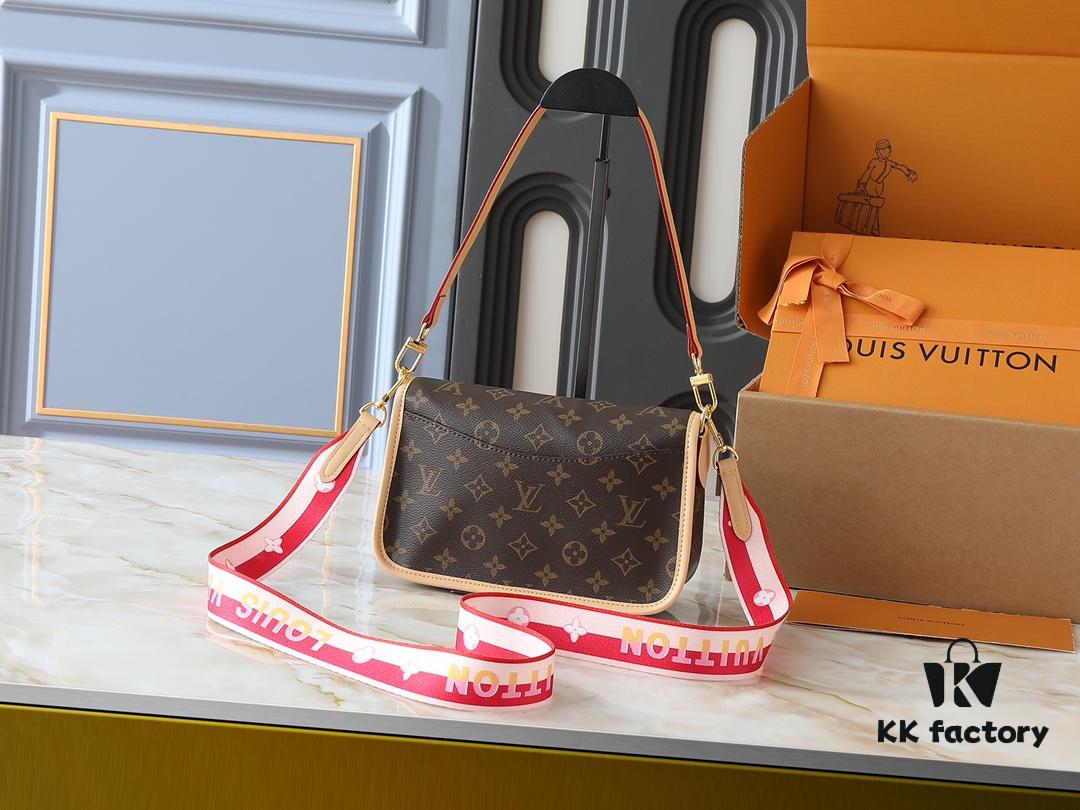 Upgraded Original M46583 M46584 M46386 M46388 M45985 Full Leather Baguette Bag Series New Diane Handbag