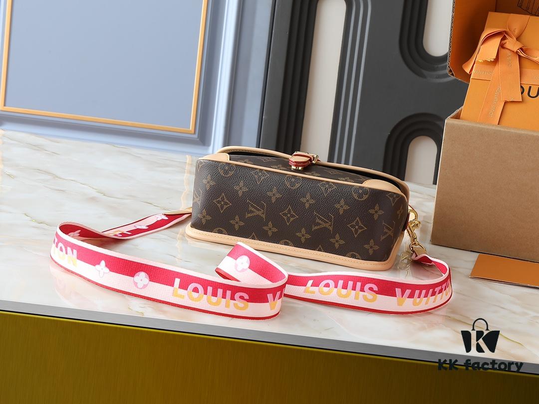 Upgraded Original M46583 M46584 M46386 M46388 M45985 Full Leather Baguette Bag Series New Diane Handbag