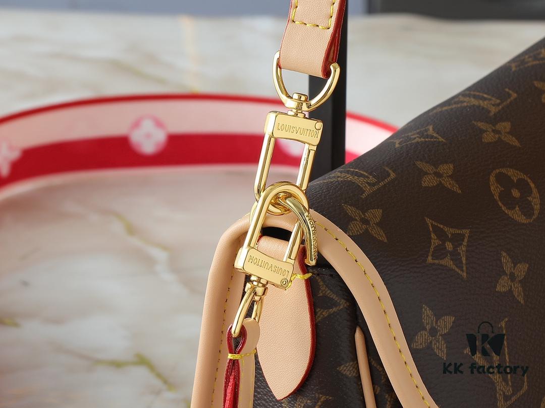 Upgraded Original M46583 M46584 M46386 M46388 M45985 Full Leather Baguette Bag Series New Diane Handbag