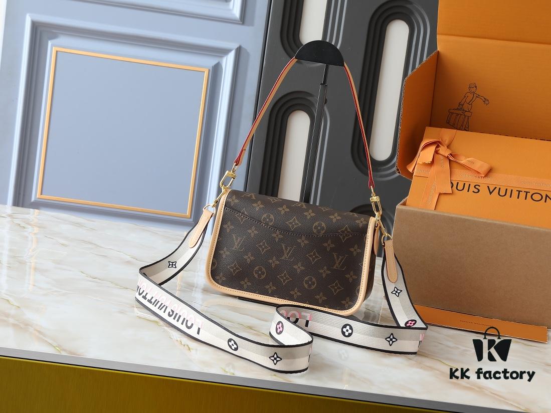 Upgraded Original M46583 M46584 M46386 M46388 M45985 Full Leather Baguette Bag Series New Diane Handbag