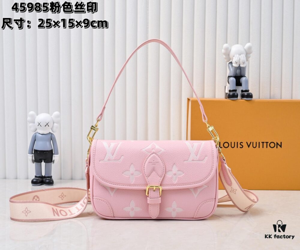 Exclusive Real Shot - Upgraded Version ‼️ M46386 Black M46388 White M45985 Full Leather Baguette Bag Series New Diane Handbag