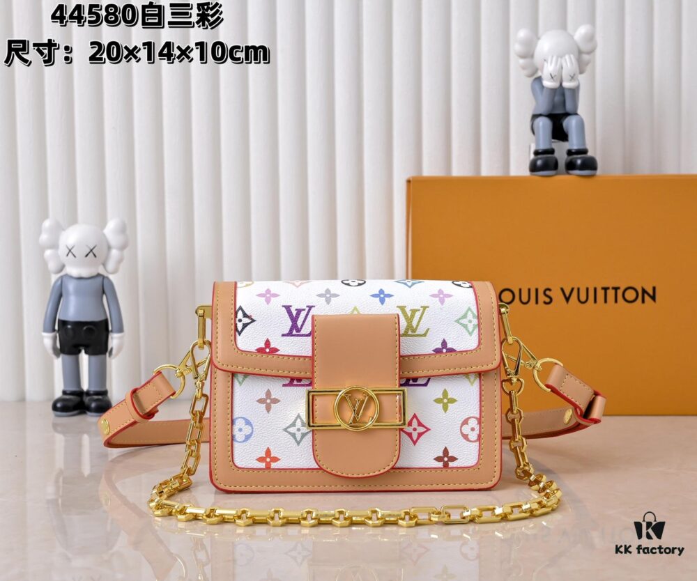 69306b106e68136f4d9a505f Takashi Murakami White Tricolor Daphne Upgraded Version 💥 Louis Vuitton 2025 Spring Collection Messenger Bag M43599 / 44391 / 44580 Colorway Latest Release Métis