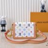 Takashi Murakami White Tricolor Daphne Upgraded Version 💥 Louis Vuitton 2025 Spring Collection Messenger Bag M43599 / 44391 / 44580 Colorway Latest Release Métis