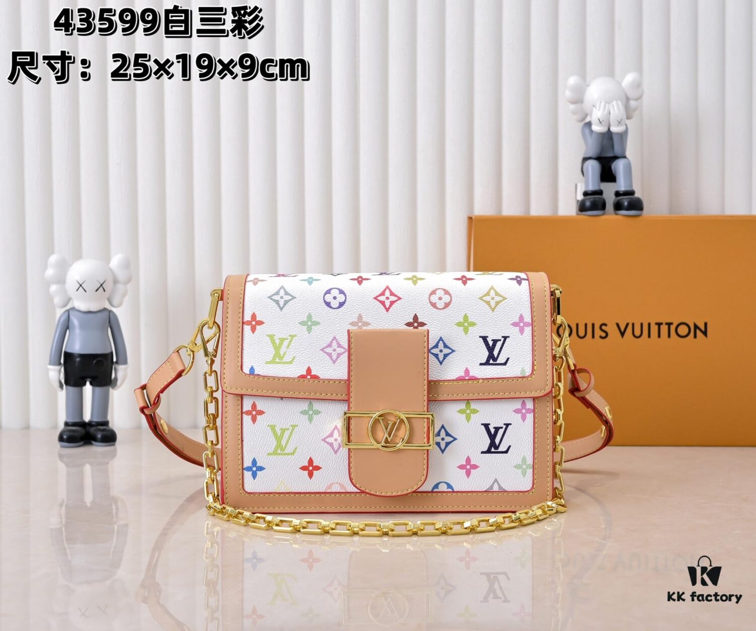 Takashi Murakami White Tricolor Daphne Upgraded Version 💥 Louis Vuitton 2025 Spring Collection Messenger Bag M43599 / 44391 / 44580 Latest Release Métis Mini Handbag