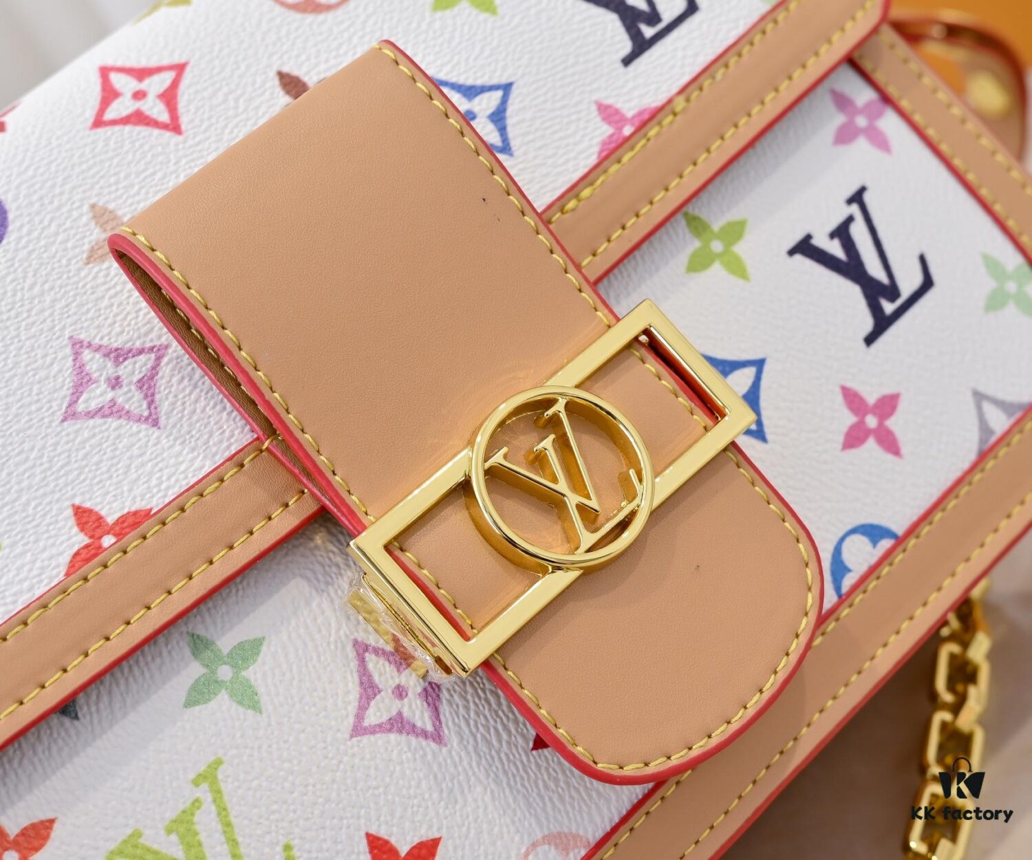 Takashi Murakami White Tricolor Daphne Upgraded Version 💥 Louis Vuitton 2025 Spring Collection Messenger Bag M43599 / 44391 / 44580 Latest Release Métis Mini Handbag