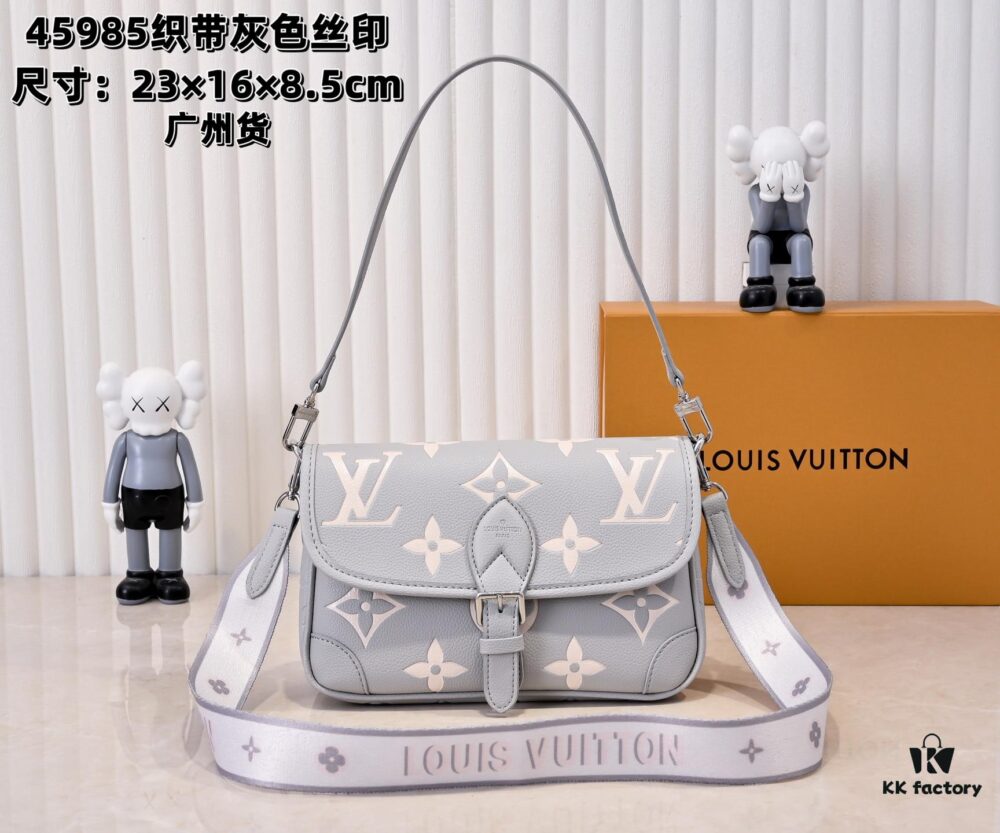 Exclusive Real Shot - Upgraded Version ‼️ M46386 Black M46388 White M45985 Full Leather Baguette Bag Series New Diane Handbag