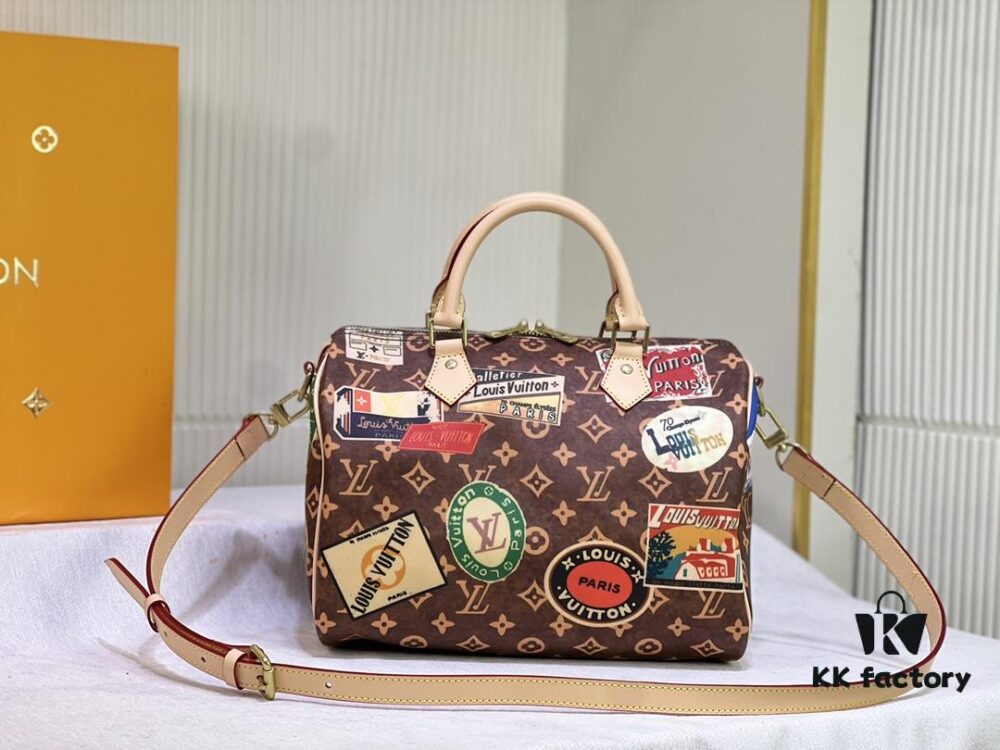 Color-changing Yellow Skin 👍 M47087 M40391 Speedy Bandoulière 30 Handbag