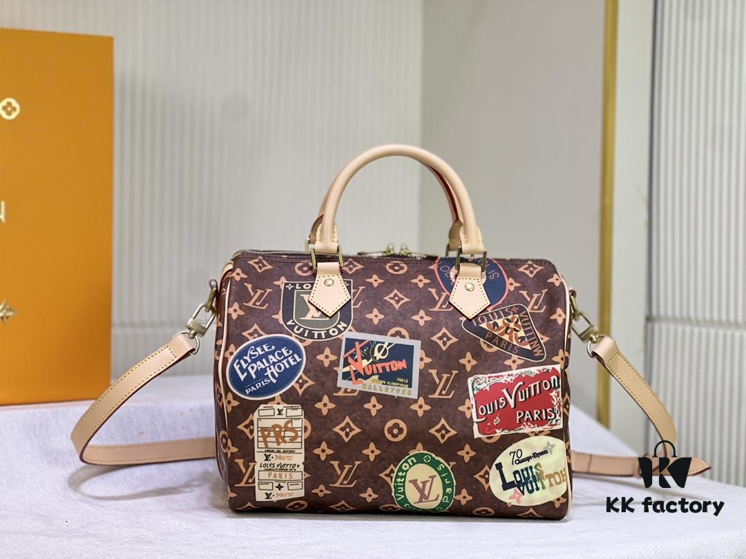 Color-changing Yellow Skin 👍 M47087 M40391 Speedy Bandoulière 30 Handbag