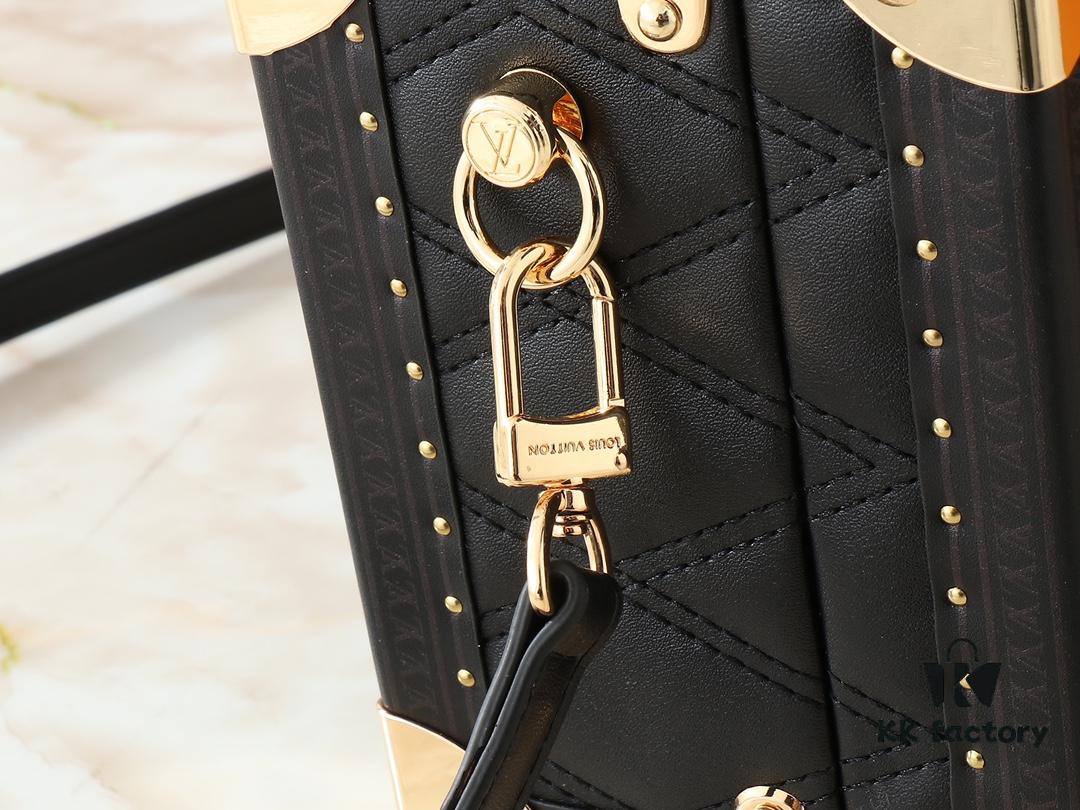 Authentic Top-Grade Black Monogram Diamond Quilted Louis Vuitton 2023 Pre-Fall Collection M20468 M45675 M45673 M10079 M11131 M47164 with Dynamic Chip