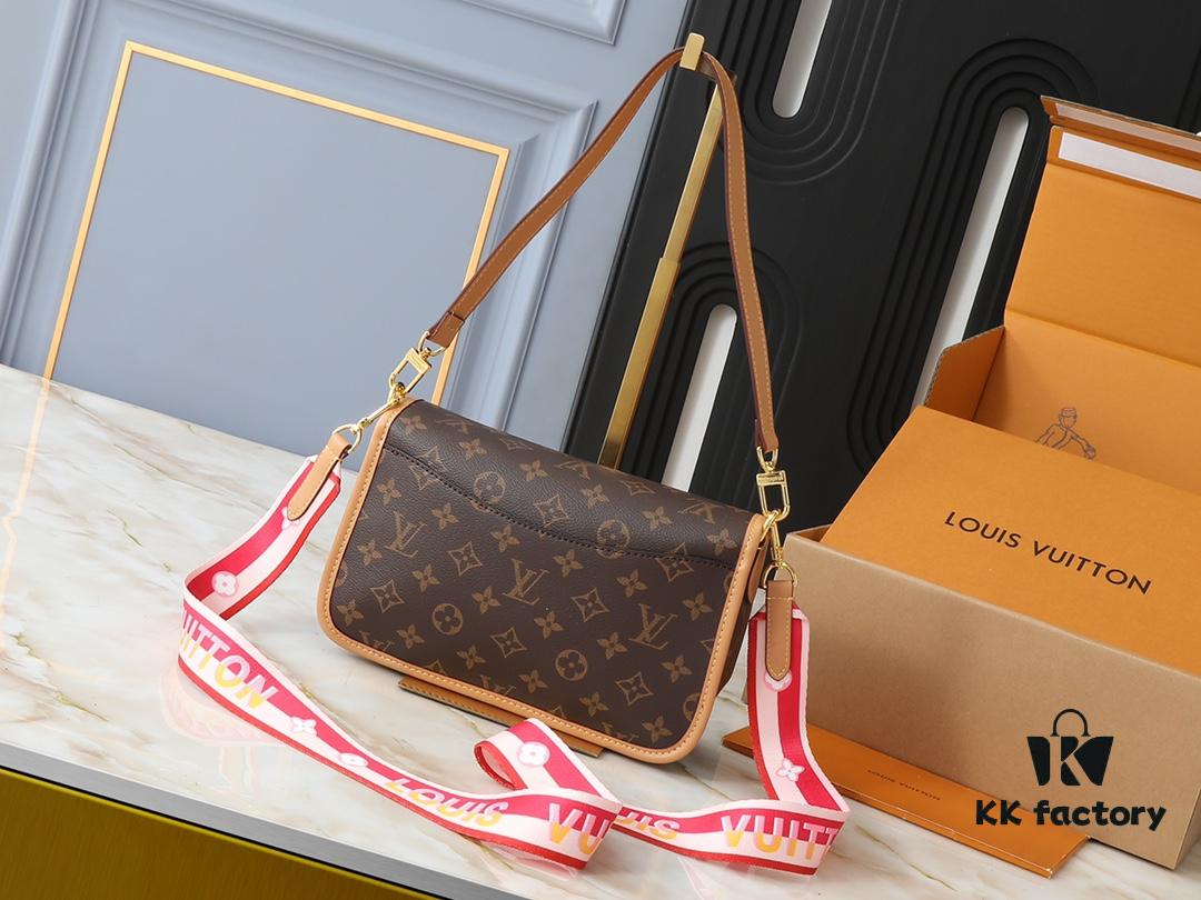 Upgraded Original M46583 M46584 M46386 M46388 M45985 Full Leather Baguette Bag Series New Diane Handbag