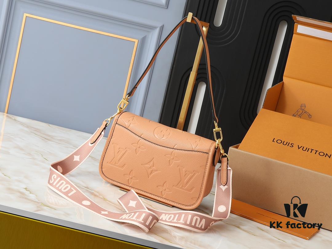 Upgraded Original M46583 M46584 M46386 M46388 M45985 Full Leather Baguette Bag Series New Diane Handbag