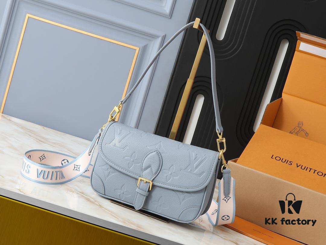 Upgraded Original M46583 M46584 M46386 M46388 M45985 Full Leather Baguette Bag Series New Diane Handbag