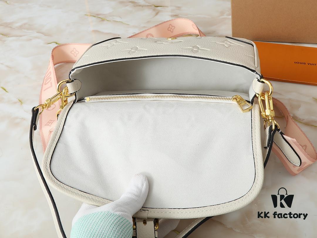 Upgraded Original M46583 M46584 M46386 M46388 M45985 Full Leather Baguette Bag Series New Diane Handbag