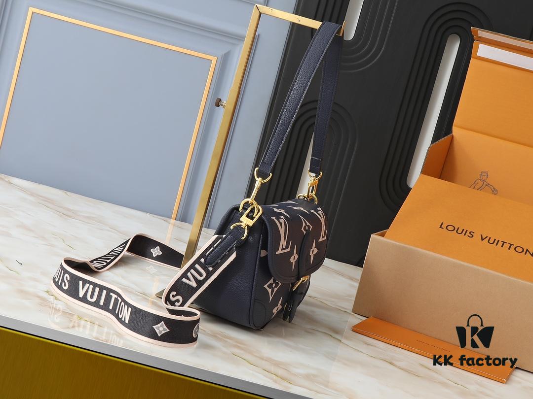 Upgraded Original M46583 M46584 M46386 M46388 M45985 Full Leather Baguette Bag Series New Diane Handbag