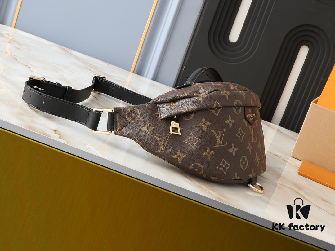 Upgraded Original M44812 M44836 M43644 Louis Vuitton New Arrival BUMBAG Chest Bag, Patterned Design Can Be Used as Waist Bag, Shoulder Bag or Crossbody – Multiple Carrying Options, Soft Monogram Fabric with Adorable Appliqué Details Adds a Touch of Trendy Casual Style to Sporty Outfits
