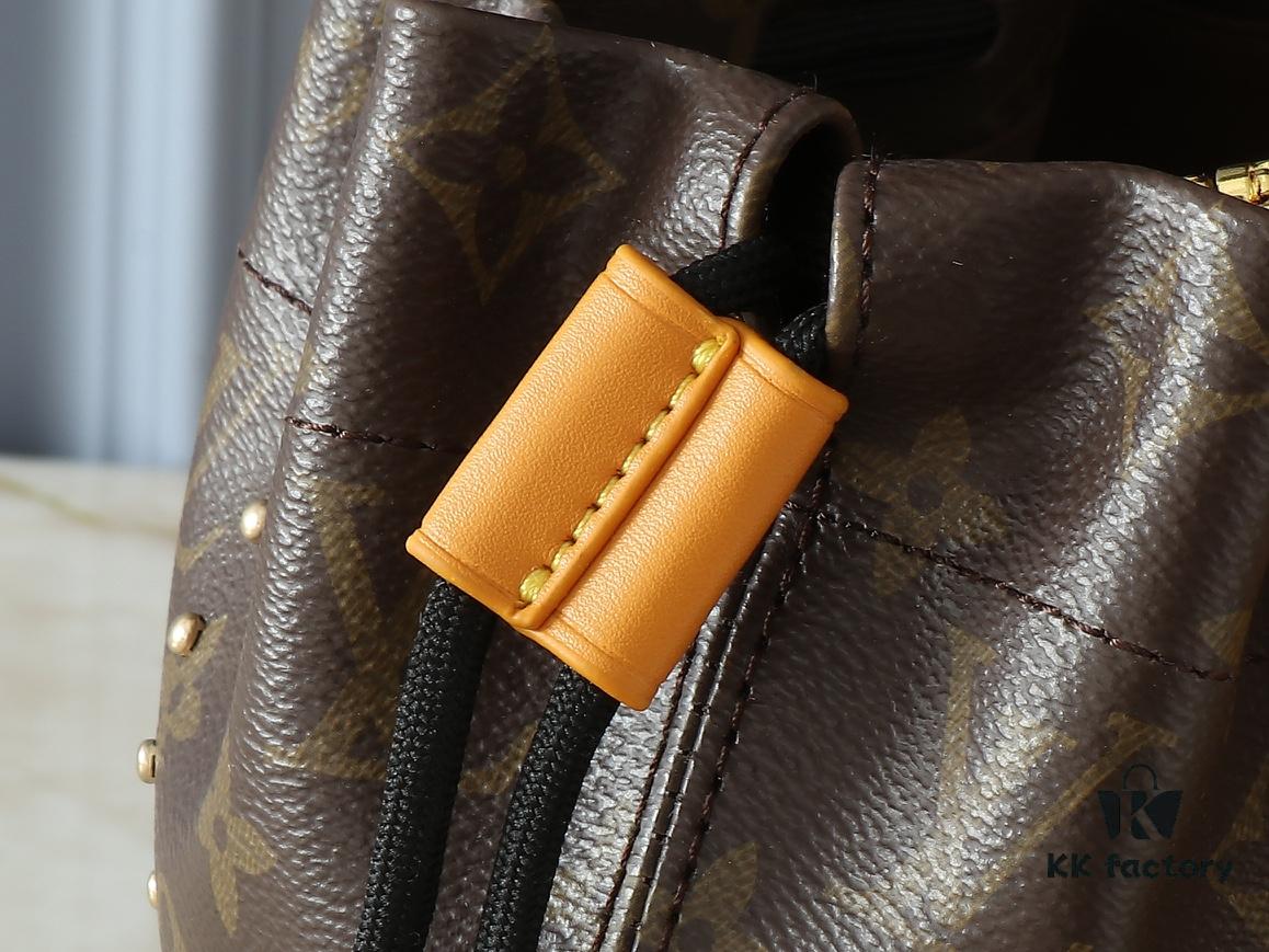 Upgraded Original M97063 Floral Yellow NeoNoé Bucket Bag, Classic Monogram Bucket Tote