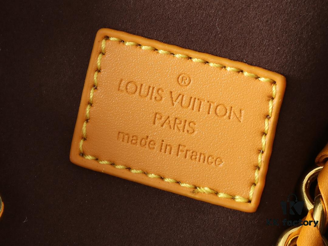 Upgraded Original M97063 Floral Yellow NeoNoé Bucket Bag, Classic Monogram Bucket Tote