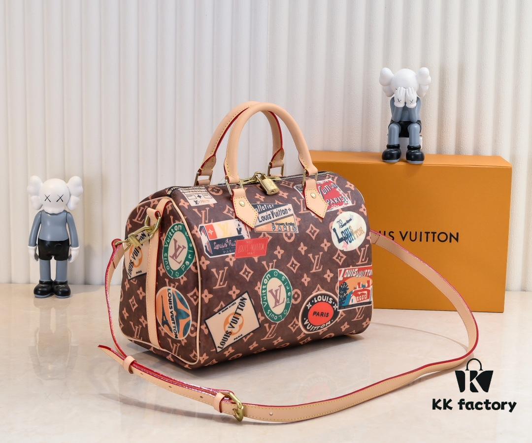 Color-changing Yellow Skin 👍 M47087 M40391 Speedy Bandoulière 30 Handbag