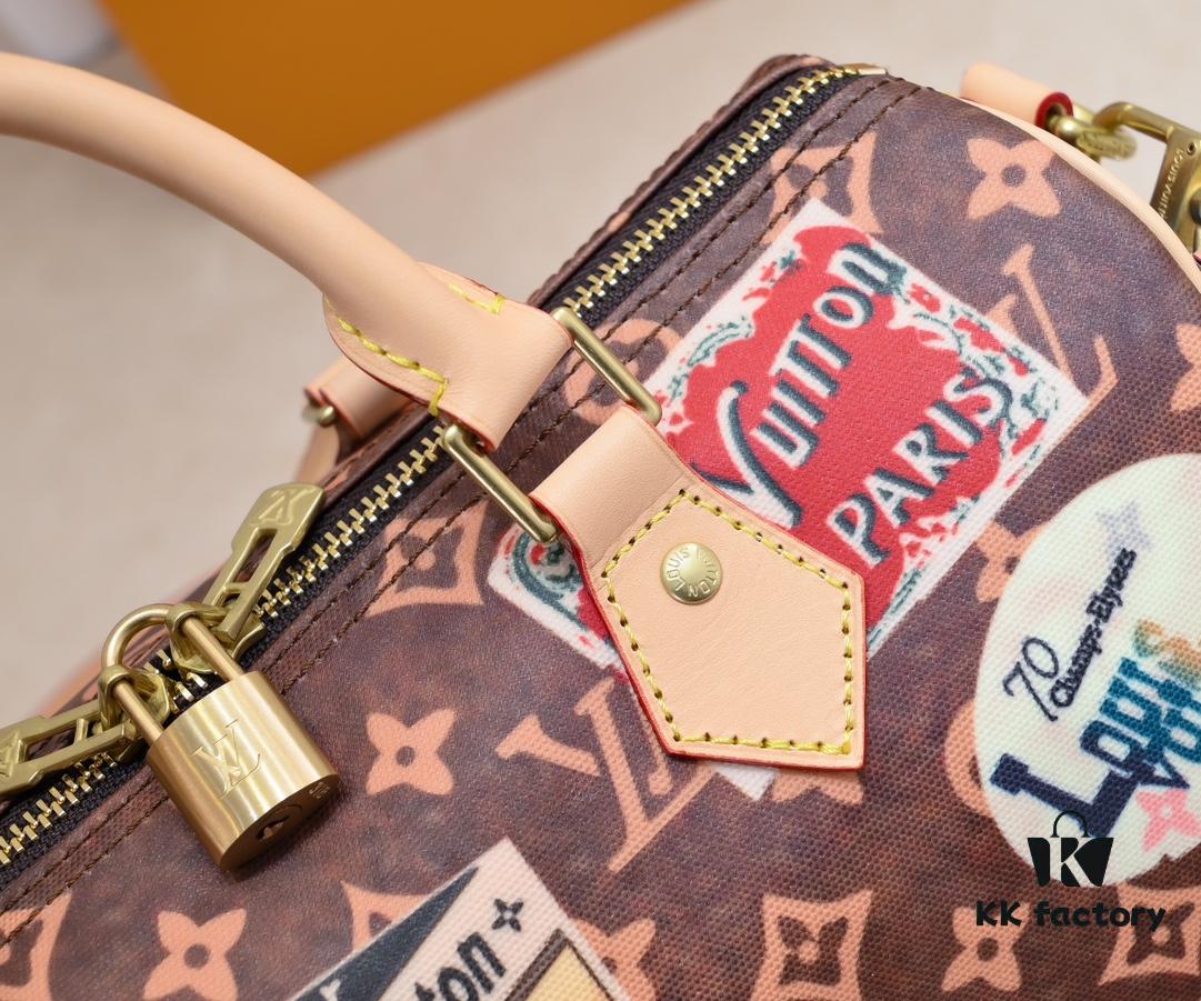 Color-changing Yellow Skin 👍 M47087 M40391 Speedy Bandoulière 30 Handbag