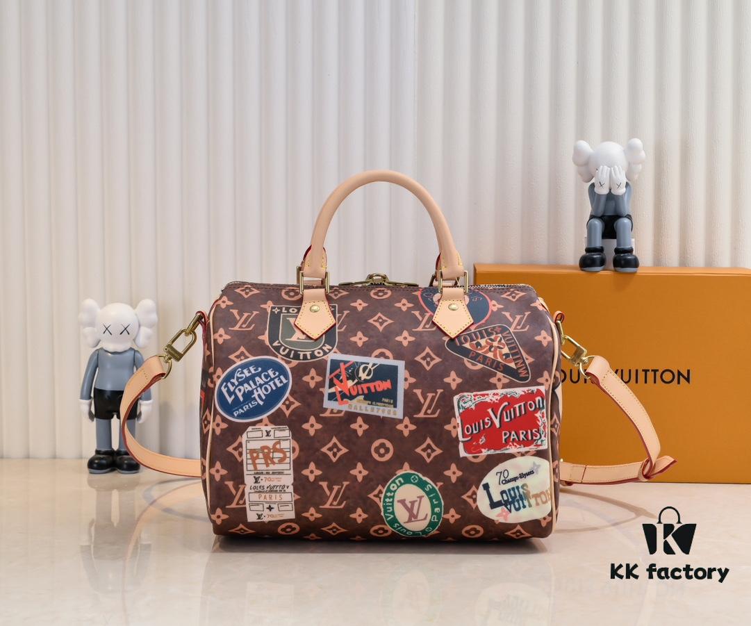 Color-changing Yellow Skin 👍 M47087 M40391 Speedy Bandoulière 30 Handbag