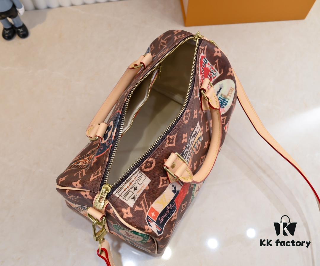 Color-changing Yellow Skin 👍 M47087 M40391 Speedy Bandoulière 30 Handbag