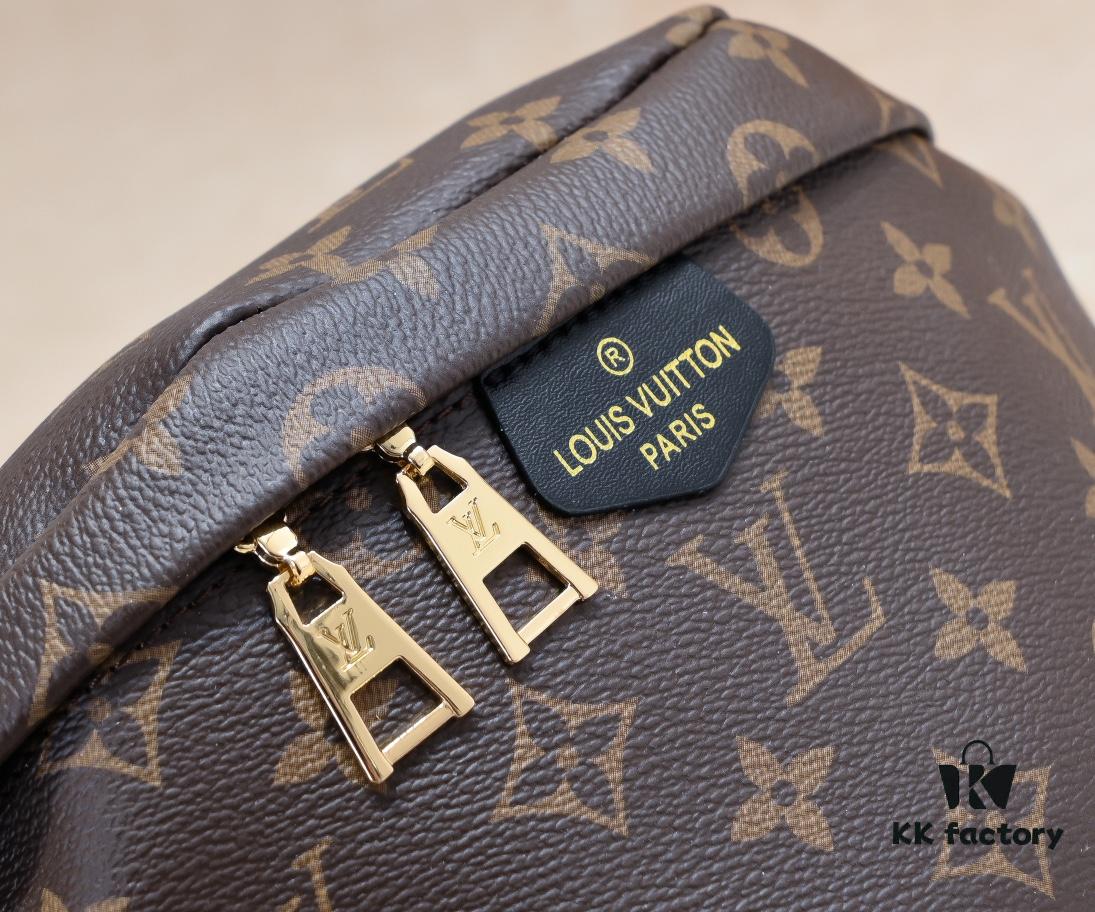 Exclusive Real Shot - Upgraded Version ‼️ Genuine Leather 🔥 Original Hardware with Full Steel Zipper Pulls 🐂 NEW WAVE Waist Bag M44812 Black White