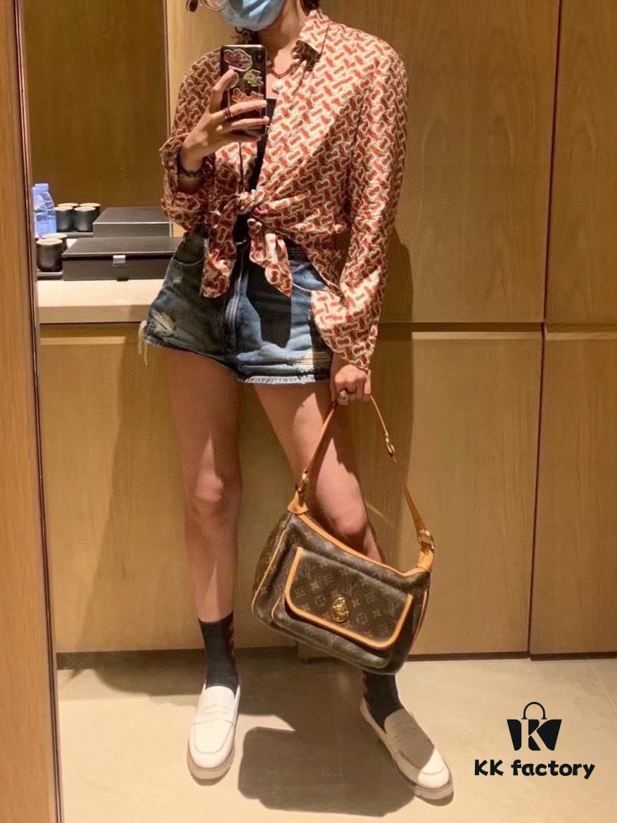 M40077 M90955 Vintage LOUIS VUITTON Tikal GM - Golden Beans (Small Gold Beans) Classic Coffee Pattern