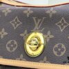 M40077 M90955 Vintage Louis Vuitton Tikal GM - Gold Studs (Small Gold Beans) Classic Coffee Pattern