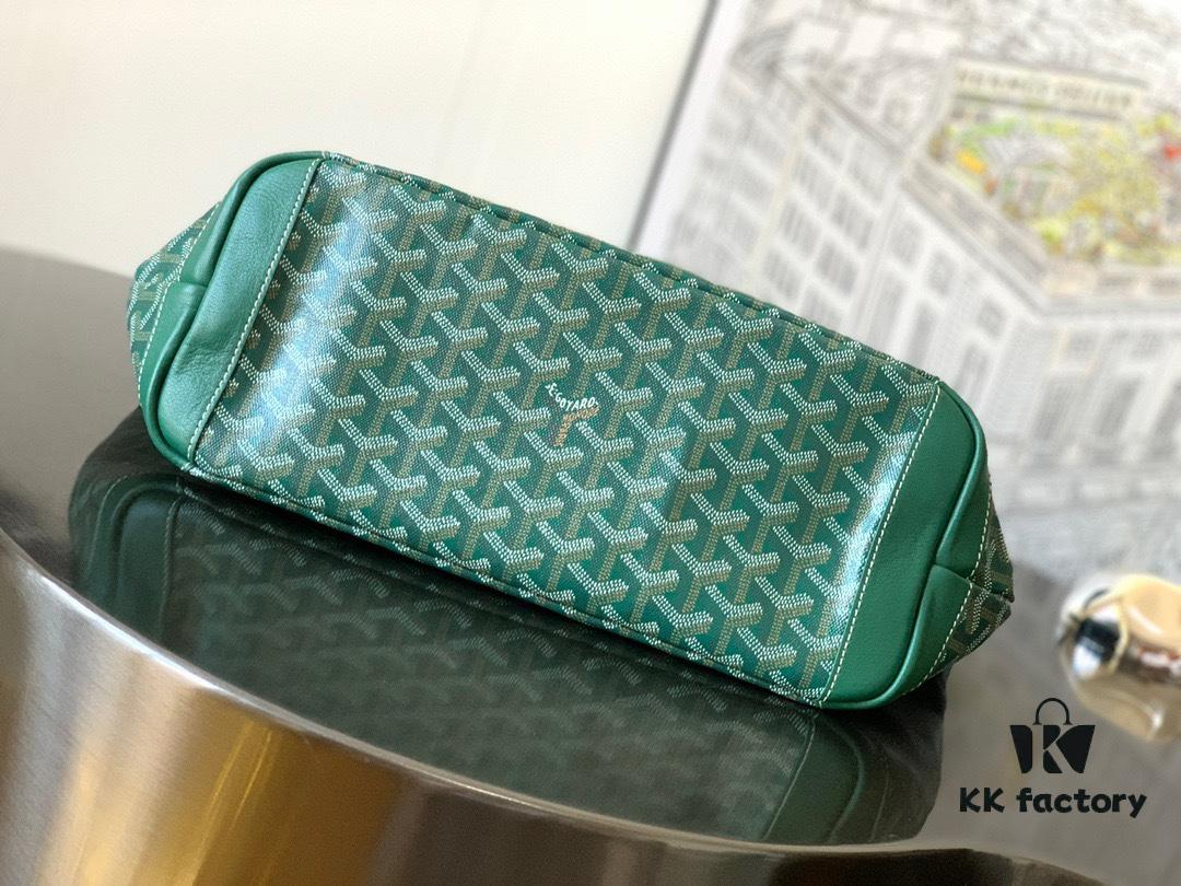 Small Artois Small Bag (Zippered Tote) - A structured tribute to the iconic Saint Louis bag, featuring enhanced security and privacy with leather corners and zip closure