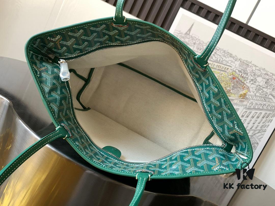 Small Artois Small Bag (Zippered Tote) - A structured tribute to the iconic Saint Louis bag, featuring enhanced security and privacy with leather corners and zip closure