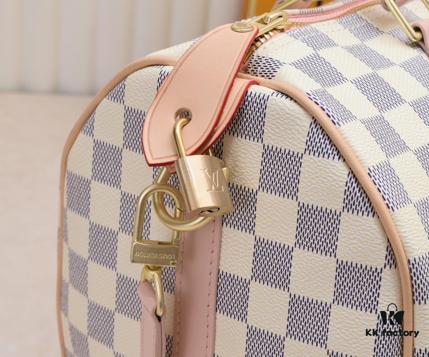 Exclusive Real Shot - Upgraded Version‼️ Model 40391 White Checkered with Pink Leather Trim and Yellow Leather Fringe