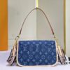 M46386 M45985 Denim Baguette Diane Handbag