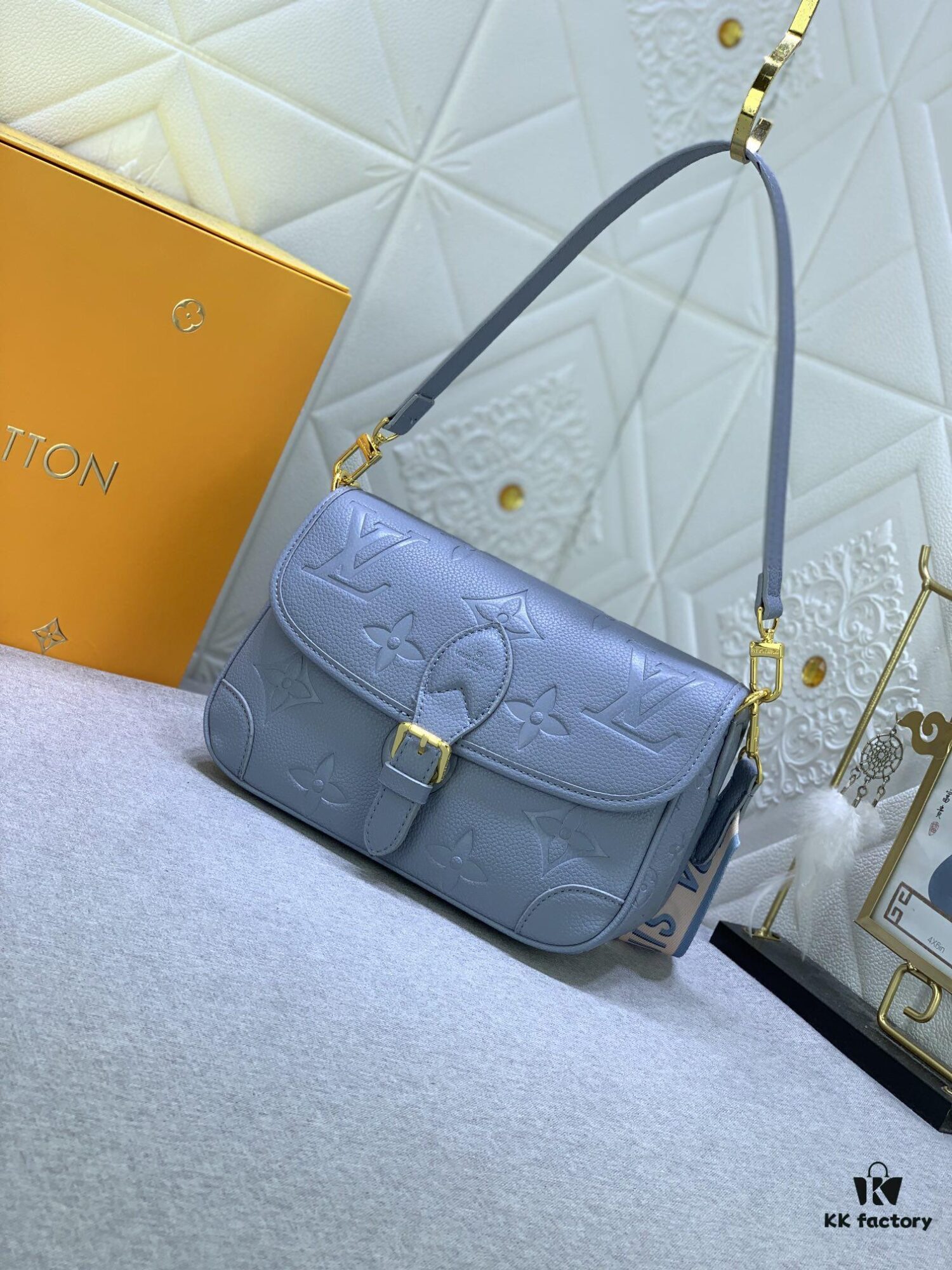 Upgraded Original M46583 M46584 M46386 M46388 M45985 Full Leather Baguette Bag Series New Diane Handbag