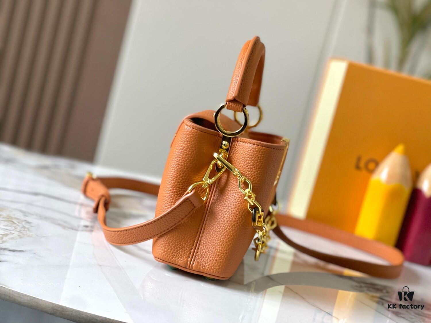 Guangzhou Stock Premium Original M14970 Brown Capucines Mini Bag