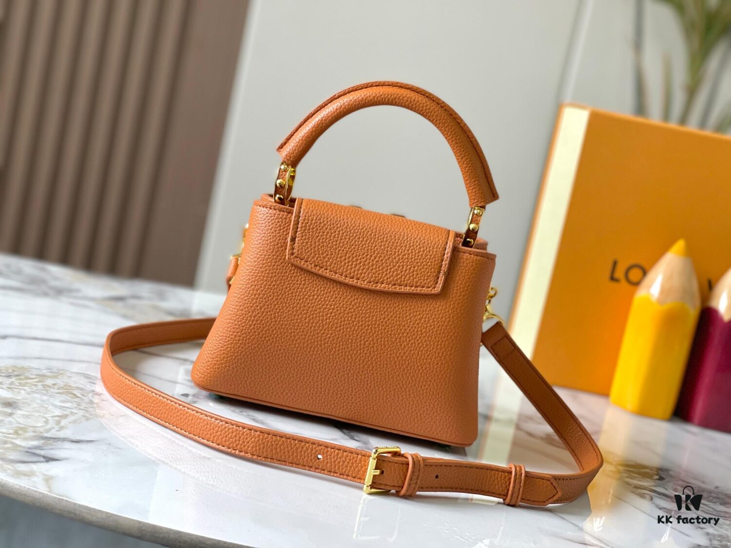 Guangzhou Stock Premium Original M14970 Brown Capucines Mini Bag