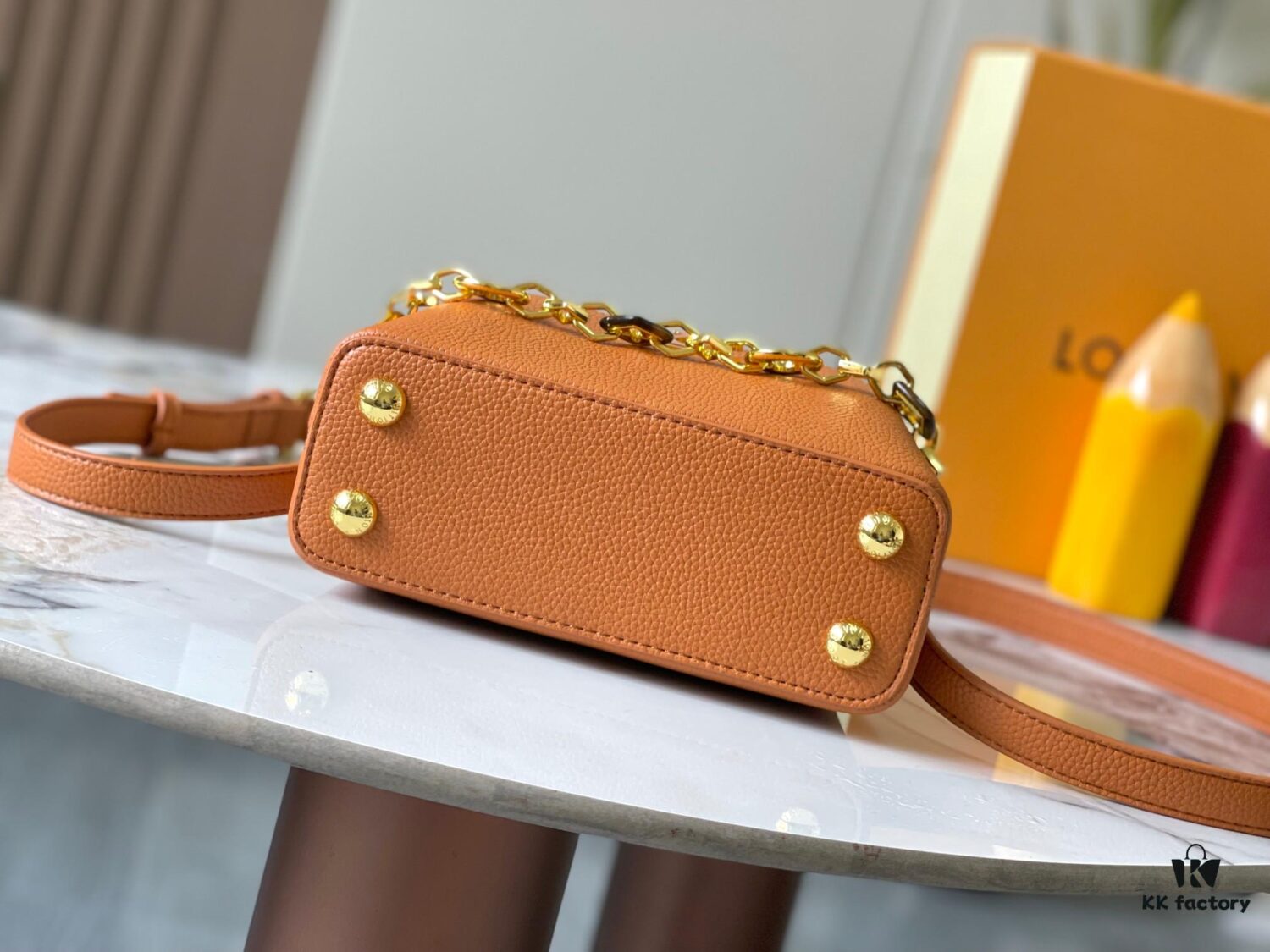 Guangzhou Stock Premium Original M14970 Brown Capucines Mini Bag