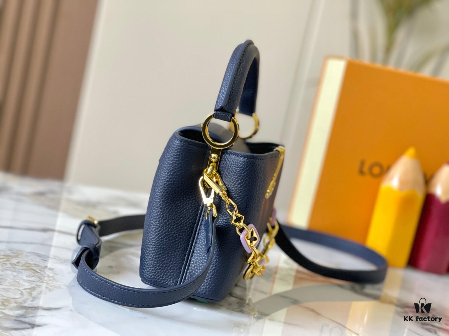 Guangzhou Stock Premium Original M14970 Blue Capucines Mini Bag