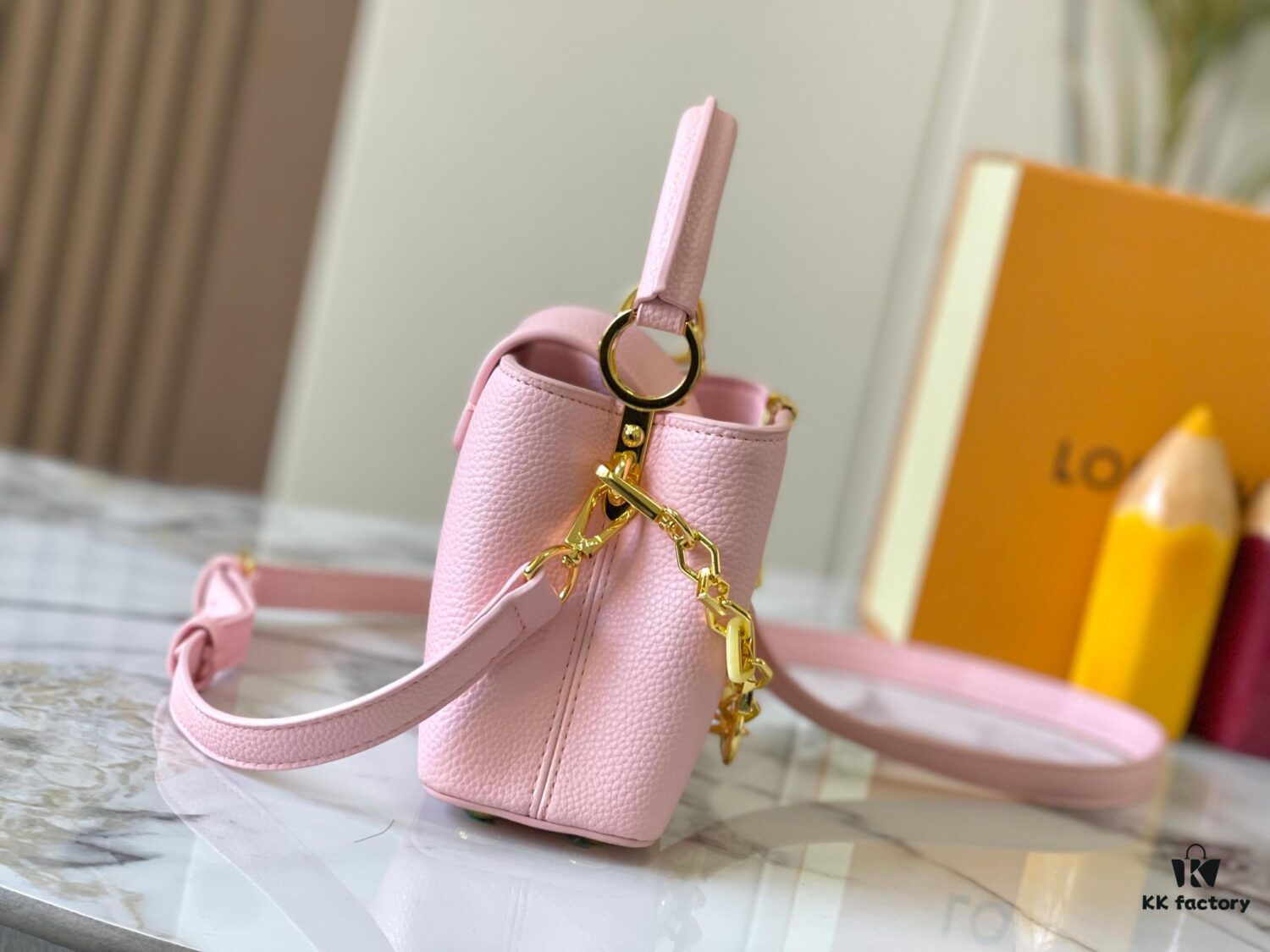 Guangzhou Stock Premium Original M14970 Pink Capucines Mini Bag