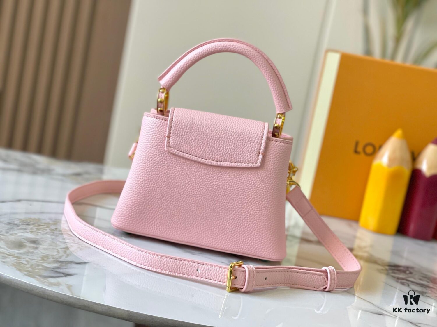 Guangzhou Stock Premium Original M14970 Pink Capucines Mini Bag