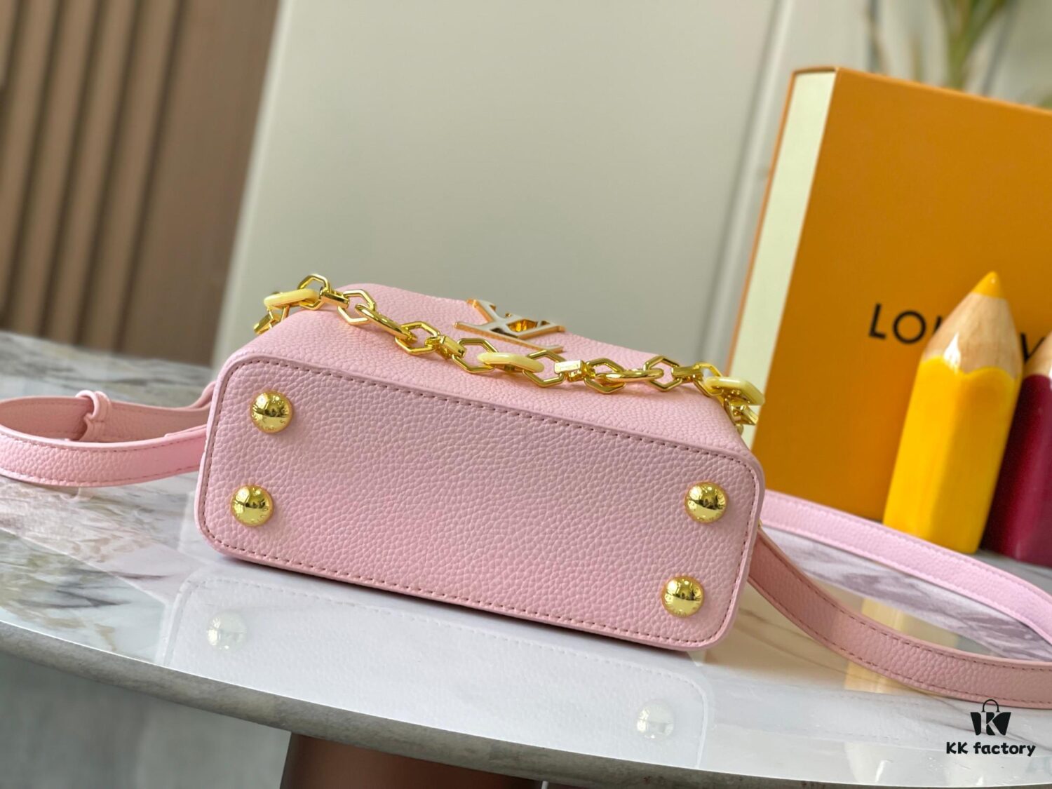 Guangzhou Stock Premium Original M14970 Pink Capucines Mini Bag